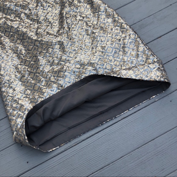 Banana Republic geometric sequin shift dress 8 - Picture 3 of 8